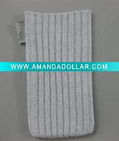 Wholesale sock cell phone holder,cheaper promotion,textile pouch