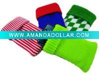 knited cotton mobile phone bag