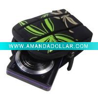 CROCO chocolate camera case
