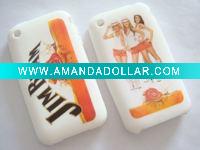 Wholesale Full silkprint silicone phone cover/case