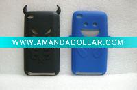 Wholesale Angel devil design Silicon case for Touch 4(new)
