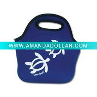 Wholesale fashionable 3mm neoprene lunch pouch with sublimation printing
