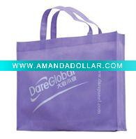 Wholesale Much gentle purple nonwoven shopping bag