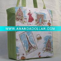 Wholesale Canvas Tote / Shoulder Straps, Paris