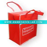 non woven shopping bag with zipper closure
