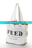 2011 recycle folding cotton canvas tote bag