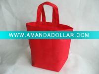 Wholesale red nonwoven shopping bag(NSB-003)