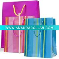Wholesale 2011 fashion color shopping paper bag