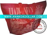 Wholesale zipper non woven handle bag