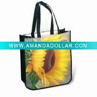 Wholesale printed 100gsm non woven shopper bag