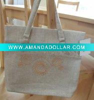 100%linen handbag