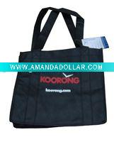 Wholesale Black Non woven shopping bags
