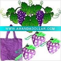 Wholesale Grape folding shopping bag