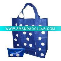 Wholesale pp non woven folding shopping bag
