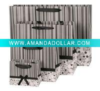 Wholesale Fashion shopping Paper bag (4 sizes) custom accept and wholesale