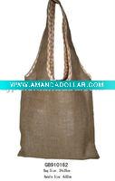 Wholesale vestlike handle burlap shopping bag