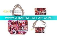 Wholesale promotional foldable polyester /non-woven handle shopping bag