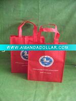 Wholesale Red non woven pomotional bag