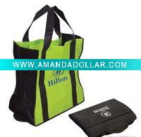 2011 the newest design non woven foldable bag with long handled(BS-5037)