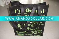 2011 New design green non-woven handle bag for promotion