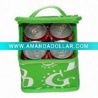 Wholesale 2011 new easy carried four grids zipper non woven cans bags