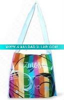 pp woven with laminated CMYK printing shoulder bag