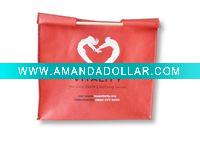 non-woven bag with wooden handles