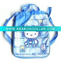 Wholesale High-quality drawstring woven bag (plain drawstring bag )