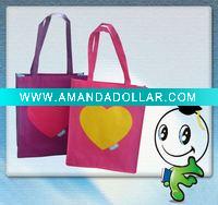 Green PP non-woven shopping bag