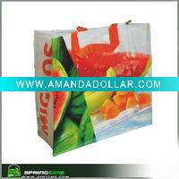 Wholesale CMYK printing pp woven shopping bag