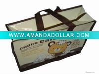 pp woven tote bag with zipper