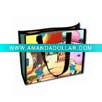 Wholesale OEM promotion pp woven shopping bags tote bags