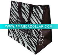 Wholesale zebra pp woven bag