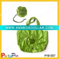 Folding polyester bag for shopping, sales promotion