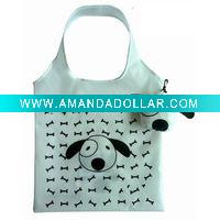 Wholesale Cute dog shape zipper folding bag