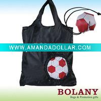 Wholesale handy promotion Football shopping bag BO-PT009-black