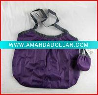 Wholesale Fashion folding shape 190T polyester shopping bag