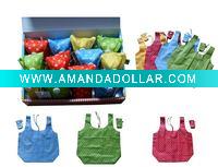 Folding recycled bag with display box