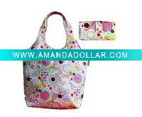 Wholesale fashion foldable Oxford promotional bag/recyclable shopping bag