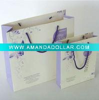 Colour printing white cardboard bag