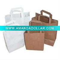 white paper bag for food