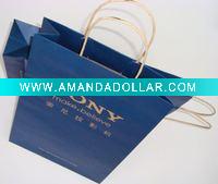 Wholesale 100% recycled paper shopping bag