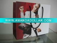 Wholesale rope handle laminated paper bag