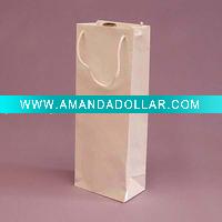 2011 Lastest Solid Colour Paper Wine Bottle Bag