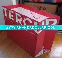 Wholesale manufactory recycled paper shopping gift bag