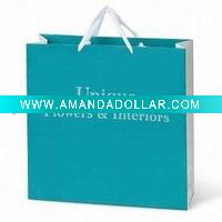 Wholesale Green Color handmade paper bags