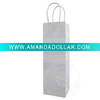 white gift paper bag