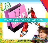 Wholesale trendy paper gift shopping bag W062