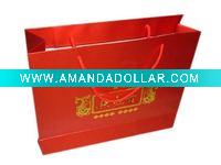 Wholesale paper shopping bags,rope handle bag,luxury paper bag