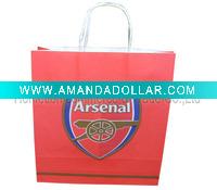 Wholesale New style kraft paper bag with twisted handle